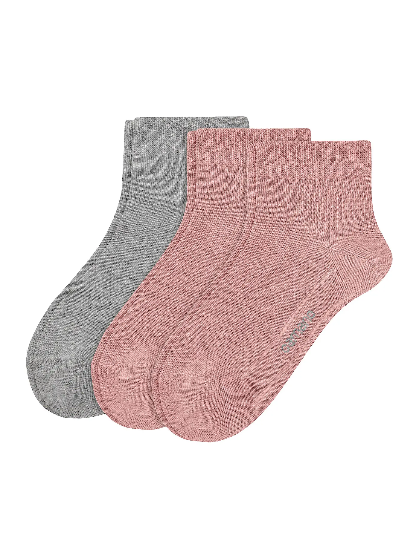 CAMANO | Kinder-Socken 3-er Pkg. ice blue melang | rosa